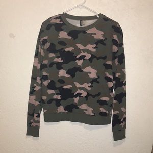 CAMOUFLAGE LONG SLEEVE SWEATER 😘
